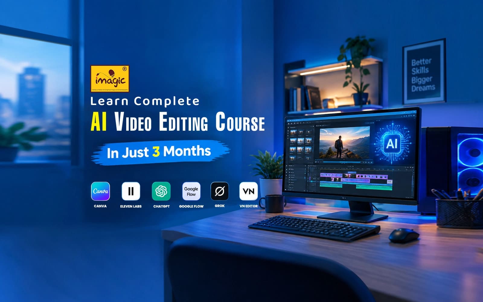 Imagic Institute website banner